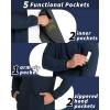 image33000ft Mens Hooded Softshell Jacket Waterproof Lightweight Insulated Windbreaker Fleece Lined Rain Shell JacketLoyal Blue
