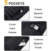 image33000ft Mens Lightweight Packable Insulated Puffer Vest Outerwear Warm Winter Sleeveless Jacket for Golf RunningBlack