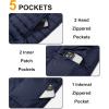 image33000ft Mens Lightweight Packable Insulated Puffer Vest Outerwear Warm Winter Sleeveless Jacket for Golf RunningBlue