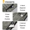 image33000ft Mens Lightweight Packable Insulated Puffer Vest Outerwear Warm Winter Sleeveless Jacket for Golf RunningBrown