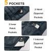 image33000ft Mens Lightweight Packable Insulated Puffer Vest Outerwear Warm Winter Sleeveless Jacket for Golf RunningDark Grey