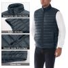 image33000ft Mens Lightweight Packable Insulated Puffer Vest Outerwear Warm Winter Sleeveless Jacket for Golf RunningDark Grey