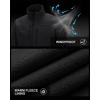 image33000ft Mens Lightweight Softshell Jacket Warm Fleece Lined Windbreaker Waterproof Soft Shell for Outdoor HikingBlack