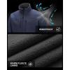 image33000ft Mens Lightweight Softshell Jacket Warm Fleece Lined Windbreaker Waterproof Soft Shell for Outdoor HikingDark Denim