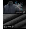 image33000ft Mens Lightweight Softshell Jacket Warm Fleece Lined Windbreaker Waterproof Soft Shell for Outdoor HikingDark Grey