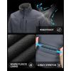 image33000ft Mens Lightweight Softshell Jacket Warm Fleece Lined Windbreaker Waterproof Soft Shell for Outdoor HikingMidgrey