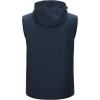 image33000ft Mens Lightweight Softshell Vest Hooded Outerwear Zip Up Fleece Lined Windproof Sleeveless Jacket for Golf RunningBlue Heather