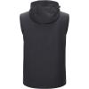 image33000ft Mens Lightweight Softshell Vest Hooded Outerwear Zip Up Fleece Lined Windproof Sleeveless Jacket for Golf RunningDarkgrey Melange