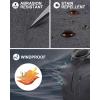 image33000ft Mens Lightweight Softshell Vest Hooded Outerwear Zip Up Fleece Lined Windproof Sleeveless Jacket for Golf RunningDarkgrey Melange