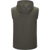 image33000ft Mens Lightweight Softshell Vest Hooded Outerwear Zip Up Fleece Lined Windproof Sleeveless Jacket for Golf RunningOlive Green