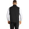 image33000ft Mens Lightweight Softshell Vest Outerwear Zip Up Fleece Lined Windproof Sleeveless Jacket for Golf Running HikingBlack