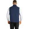 image33000ft Mens Lightweight Softshell Vest Outerwear Zip Up Fleece Lined Windproof Sleeveless Jacket for Golf Running HikingBlue