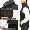 image33000ft Mens Lightweight Softshell Vest Outerwear Zip Up Fleece Lined Windproof Sleeveless Jacket for Golf Running HikingCamouflage