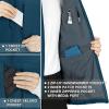 image33000ft Mens Lightweight Softshell Vest Outerwear Zip Up Fleece Lined Windproof Sleeveless Jacket for Golf Running HikingDark Blue