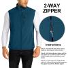 image33000ft Mens Lightweight Softshell Vest Outerwear Zip Up Fleece Lined Windproof Sleeveless Jacket for Golf Running HikingDark Blue