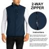 image33000ft Mens Lightweight Softshell Vest Outerwear Zip Up Fleece Lined Windproof Sleeveless Jacket for Golf Running HikingDark Denim
