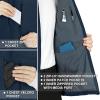 image33000ft Mens Lightweight Softshell Vest Outerwear Zip Up Fleece Lined Windproof Sleeveless Jacket for Golf Running HikingDark Denim