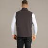 image33000ft Mens Lightweight Softshell Vest Outerwear Zip Up Fleece Lined Windproof Sleeveless Jacket for Golf Running HikingGrey