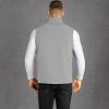 image33000ft Mens Lightweight Softshell Vest Outerwear Zip Up Fleece Lined Windproof Sleeveless Jacket for Golf Running HikingMidgrey