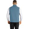 image33000ft Mens Lightweight Softshell Vest Outerwear Zip Up Fleece Lined Windproof Sleeveless Jacket for Golf Running HikingMountain Blue