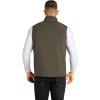 image33000ft Mens Lightweight Softshell Vest Outerwear Zip Up Fleece Lined Windproof Sleeveless Jacket for Golf Running HikingOlive