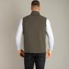 image33000ft Mens Lightweight Softshell Vest Outerwear Zip Up Fleece Lined Windproof Sleeveless Jacket for Golf Running HikingOlive
