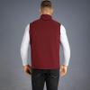 image33000ft Mens Lightweight Softshell Vest Outerwear Zip Up Fleece Lined Windproof Sleeveless Jacket for Golf Running HikingWine