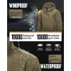 image33000ft Mens Packable Rain Jacket Lightweight Rain Shell Jacket with Hood Waterproof Raincoat for CyclingArmy Green