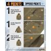 image33000ft Mens Packable Rain Jacket Lightweight Rain Shell Jacket with Hood Waterproof Raincoat for CyclingArmy Green