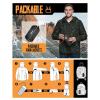 image33000ft Mens Packable Rain Jacket Lightweight Rain Shell Jacket with Hood Waterproof Raincoat for CyclingCamouflage