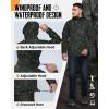image33000ft Mens Packable Rain Jacket Lightweight Rain Shell Jacket with Hood Waterproof Raincoat for CyclingCamouflage
