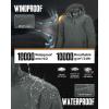 image33000ft Mens Packable Rain Jacket Lightweight Rain Shell Jacket with Hood Waterproof Raincoat for CyclingGrey