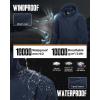 image33000ft Mens Packable Rain Jacket Lightweight Rain Shell Jacket with Hood Waterproof Raincoat for CyclingNavy