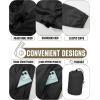 image33000ft Mens Packable Rain Jacket Waterproof Lightweight Raincoat Rain Shell with Hood for Outdoor Hiking Golf TravelBlack