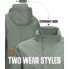 image33000ft Mens Packable Rain Jacket Waterproof Lightweight Raincoat Rain Shell with Hood for Outdoor Hiking Golf TravelGreen