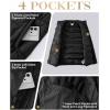 image33000ft Mens Puffer Vest Outerwear Winter Warm Padded Outdoor Casual Thick Insulated Quilted Sleeveless JacketBlack
