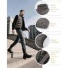 image33000ft Mens Puffer Vest Outerwear Winter Warm Padded Outdoor Casual Thick Insulated Quilted Sleeveless JacketBrownish Green