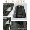 image33000ft Mens Puffer Vest Outerwear Winter Warm Padded Outdoor Casual Thick Insulated Quilted Sleeveless JacketGreen