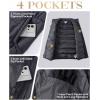 image33000ft Mens Puffer Vest Outerwear Winter Warm Padded Outdoor Casual Thick Insulated Quilted Sleeveless JacketGrey