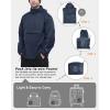 image33000ft Mens Pullover Rain Jacket Waterproof with Hood Lightweight Packable Raincoat Windbreaker for Golf TravelDark Blue