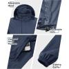 image33000ft Mens Pullover Rain Jacket Waterproof with Hood Lightweight Packable Raincoat Windbreaker for Golf TravelDark Blue