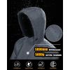 image33000ft Mens Pullover Rain Jacket Waterproof with Hood Lightweight Packable Raincoat Windbreaker for Golf TravelGray
