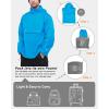 image33000ft Mens Pullover Rain Jacket Waterproof with Hood Lightweight Packable Raincoat Windbreaker for Golf TravelLightsky Blue