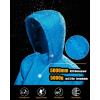 image33000ft Mens Pullover Rain Jacket Waterproof with Hood Lightweight Packable Raincoat Windbreaker for Golf TravelLightsky Blue