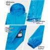 image33000ft Mens Pullover Rain Jacket Waterproof with Hood Lightweight Packable Raincoat Windbreaker for Golf TravelLightsky Blue
