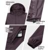 image33000ft Mens Pullover Rain Jacket Waterproof with Hood Lightweight Packable Raincoat Windbreaker for Golf TravelPurple
