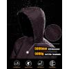 image33000ft Mens Pullover Rain Jacket Waterproof with Hood Lightweight Packable Raincoat Windbreaker for Golf TravelPurple
