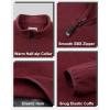 image33000ft Mens QuarterZip Polar Fleece Jacket Long Sleeve Half Zip Fleece Pullover Sweaters Thermal Golf SweatshirtRed