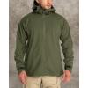 image33000ft Mens Rain Jacket 3Layer Performance Lightweight Rain Jackets Waterproof with Hood for Hiking Ski Sailing CyclingBlackish Green