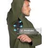image33000ft Mens Rain Jacket 3Layer Performance Lightweight Rain Jackets Waterproof with Hood for Hiking Ski Sailing CyclingBlackish Green